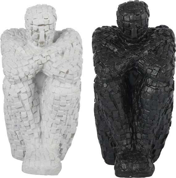 Handcrafted Thinking Mens in Sitting Position