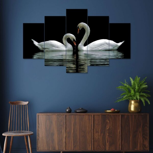Nature Set of Five 3D Framed Paintings for Wall Decoration – Ideal for Home, Living Room, and Bedroom (75 x 43 CM)